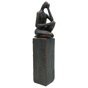 PECA DECORATIVA DE RESINA MARROM