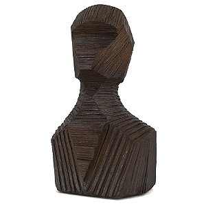 PECA DECORATIVA DE RESINA MARROM