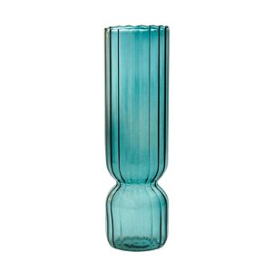 VASO DE VIDRO AZUL
