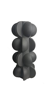 VASO DE CERAMICA PRETO