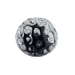 BOLA DECORATIVA DE VIDRO PRETA