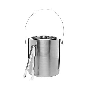 BALDE DE GELO DE AÇO INOX OLD FASHIONED - WOLFF