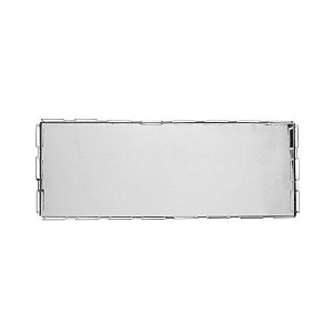 BANDEJA DE AÇO INOX COM ESPELHO ELOS 32CM X 12CMX 5CM - WOLFF