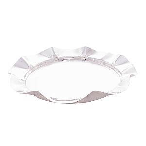 BANDEJA DE AÇO INOX BONBON PRATEADA 39,5CM X 4CM - WOLFF