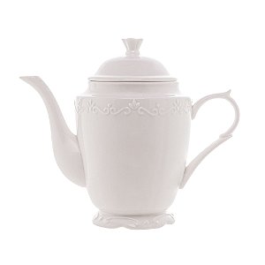 BULE DE PORCELANA DE CHÁ ALTO RELEVO BRANCO 1L- WOLFF