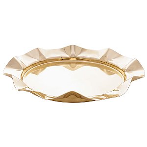 BANDEJA DECORATIVA BONBON GOLD 32CM X 32CM X 6,5CM - WOLFF