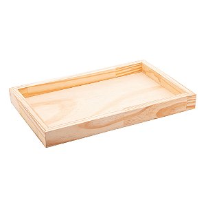 BANDEJA DE MADEIRA PINUS 38CM X 24CM - WOODART
