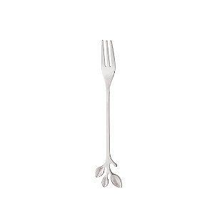 CONJUNTO 4 GARFOS DE AÇO INOX PARA APERITIVO LEAVES PRATA - WOLFF
