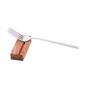 CONJUNTO 4 DESCANSOS PARA TALHERES DE MADEIRA TECA 9CM X 3,5CM X 2CM - WOLFF CRAFT
