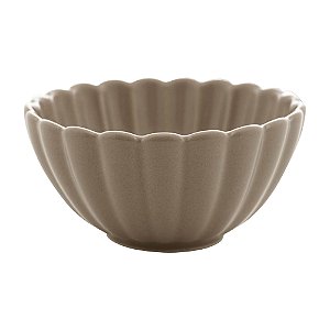 CONJUNTO 2 BOWLS DE PORCELANA PÉTALA AREIA MATT 12CM X 6CM - WOLFF