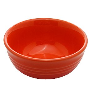 CONJUNTO 2 BOWLS DE CERÂMICA RETRÔ LARANJA 10CM X 4,5CM - WOLFF