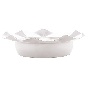 CENTRO DE MESA DE AÇO INOX BONBON PRATEADO 28,5CM X 7,5CM - WOLFF