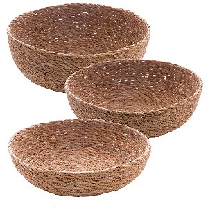 CONJUNTO 3 CESTAS DE FIBRA NATURAL - WOLFF