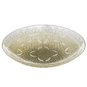 CENTRO DE MESA DE VIDRO GOTHIC GINGER 40,5CM X 7,5CM - WOLFF