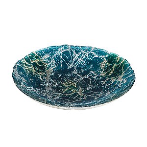 CENTRO DE MESA DE VIDRO CARRARA 40CM X 7CM - WOLFF