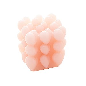 VELA DE PARAFINA HEART CUBE ROSÉ 6,5CM - WOLFF
