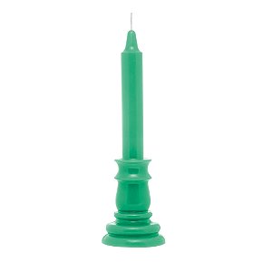 VELA DE PARAFINA CLASSIC VERDE 7,5CM X 7,5CM X 25CM - WOLFF