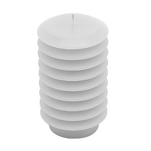VELA DE CERA ROSCA BRANCA 6CM X 10CM - WOLFF