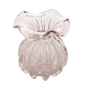 VASO DE VIDRO ITALY ROSA CLARO 11,5CM X 13CM - WOLFF