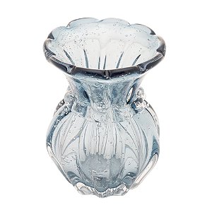VASO DE VIDRO ITALY AZUL 12CM X 16CM - WOLFF