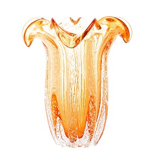 VASO DE VIDRO ITALY ÂMBAR 22CM X 27CM - WOLFF
