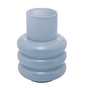 VASO DE VIDRO GOMOS AZUL 18CM X 18CM X 23CM - WOLFF