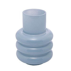 VASO DE VIDRO GOMOS AZUL 10CM X 10CM X 14CM - WOLFF