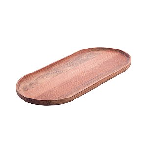 TRAVESSA DE MADEIRA JATOBÁ OVAL 40CM X 18CM X 2CM - WOLFF CRAFT