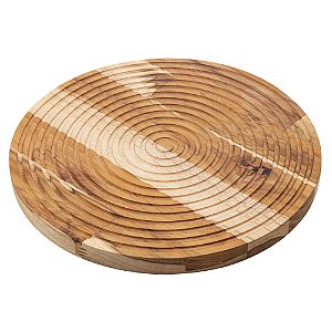 TÁBUA DE MADEIRA TECA 30CM X 30CM X 2CM - WOLFF CRAFT