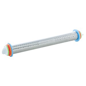 ROLO PARA MASSA DE AÇO INOX AJUSTÁVEL 6,5CM X 6,5CM X 44CM - WOLFF