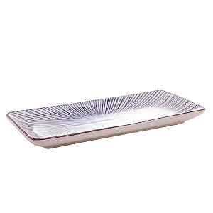 PRATO RETANGULAR DE PORCELANA KOJI 25CM X 12CM - WOLFF