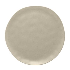 PRATO RASO DE CERÂMICA ORGANIC CREME 26 CM - WOLFF