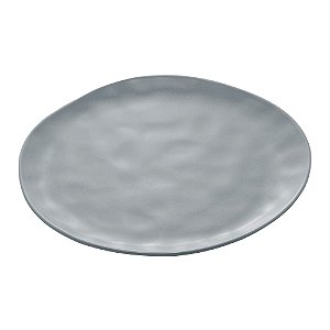 PRATO RASO DE CERÂMICA ORGANIC CINZA 26 CM - WOLFF