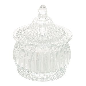 POTICHE DE VIDRO HAT STRIPES 8CM X 8CM X 9,5CM - WOLFF