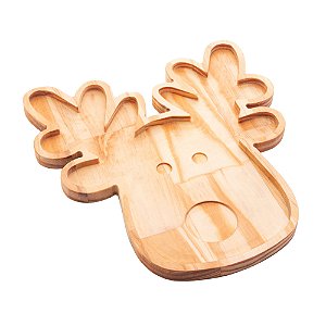 PETISQUEIRA RENA DE MADEIRA PINUS 30CM X 28CM X 1,6CM - WOODART