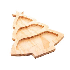 PETISQUEIRA DE MADEIRA PINUS ÁRVORE DE NATAL 38CM X 29CM X 1,6CM - WOLFF