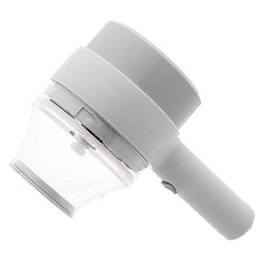 MINI PROCESSADOR DE ALIMENTOS MUNTIFUNCIONAL DE PLÁSTICO COM ENTRADA USB CINZA 19CM X 8,5CM X 13CM