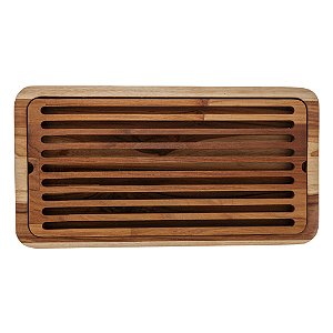 MIGALHEIRA DE MADEIRA TECA 43CM X 23CM X 2CM - WOLFF CRAFT
