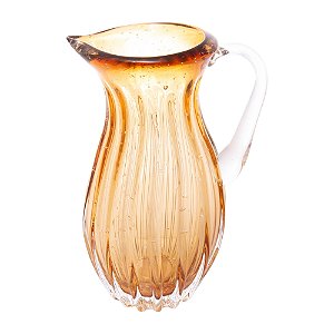 JARRA DE VIDRO ITALY ÂMBAR 17,5CM X 13,5CM X 25,5CM - WOLFF