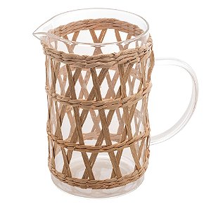 JARRA DE VIDRO E FIBRA NATURAL 1L - WOLFF