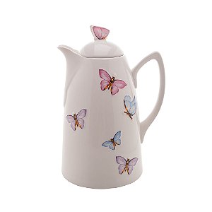 GARRAFA TÉRMICA DE PORCELANA BORBOLETAS 900ML - WOLFF