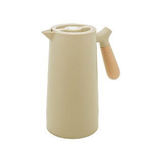 GARRAFA TÉRMICA DE PLÁSTICO COM CABO DE MADEIRA NÓRDICA MENTA 1L - WOLFF