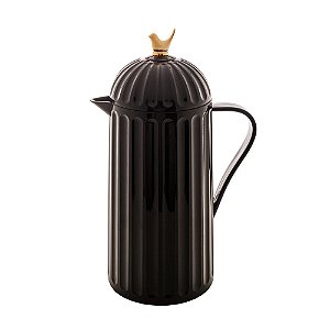 GARRAFA TÉRMICA DE PLÁSTICO BIRD PRETA 1L - WOLFF