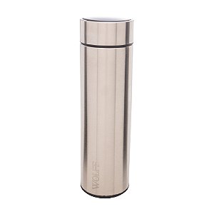 GARRAFA TÉRMICA DE AÇO INOX COM TERMÔMETRO EM LED 500ML - WOLFF