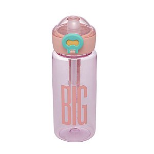 GARRAFA SQUEEZE DE POLICARBONATO ROSA 600ML - WOLFF