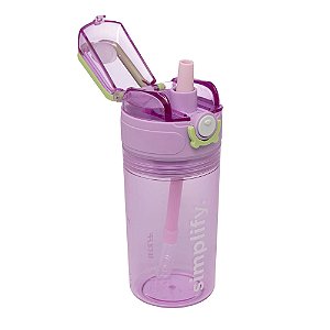 GARRAFA SQUEEZE DE POLICARBONATO COM PORTA SNACK ROXA 450ML - WOLFF