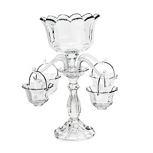 POTE DE VIDRO BOROSSILICATO COM TAMPA ESFERA DE ROLHA CLASSIC 760ML - LYOR