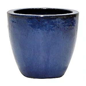 VASO VIETNAMITA DE TOQUIO CERAMICA IMPORTADO AZUL