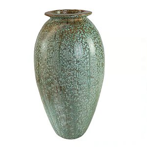 VASO VIETNAMITA DE CERAMICA IMPORTADO CAIRO JAR MUSGO D47XA95CM