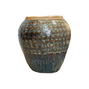 VASO RUSTICO DE CERAMICA IMPORTADO KYOTO MESCLADO D77XA83CM